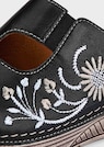Leder-Pantoletten mit Blumenmuster thumbnail 3