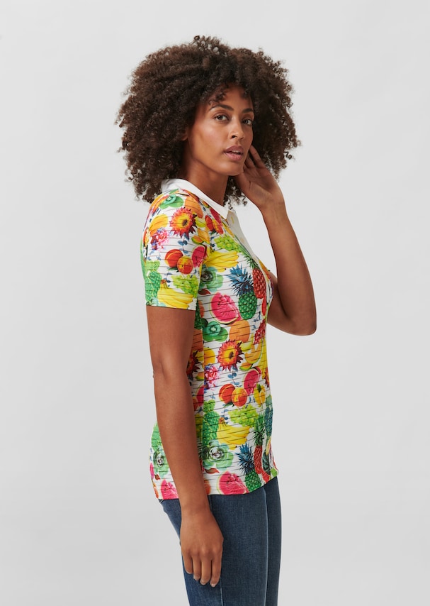 Polo shirt with fruit print 3