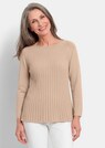 A-lijn tricot pullover met katoen thumbnail 1