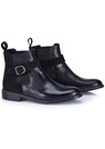 Leder-Boots mit Stretch-Einsätzen und Zierschließe thumbnail 1