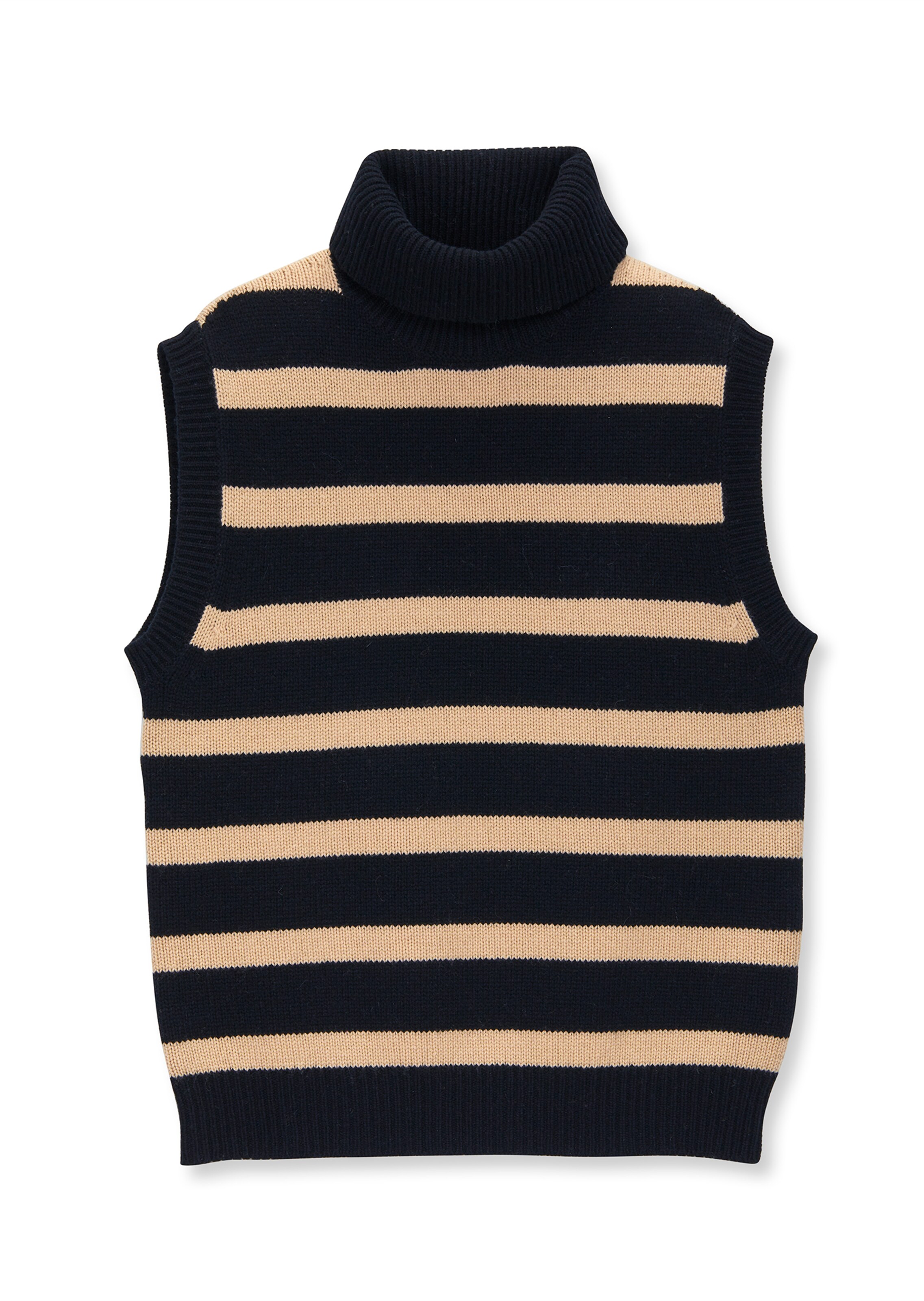 Pull col roulé sans manches