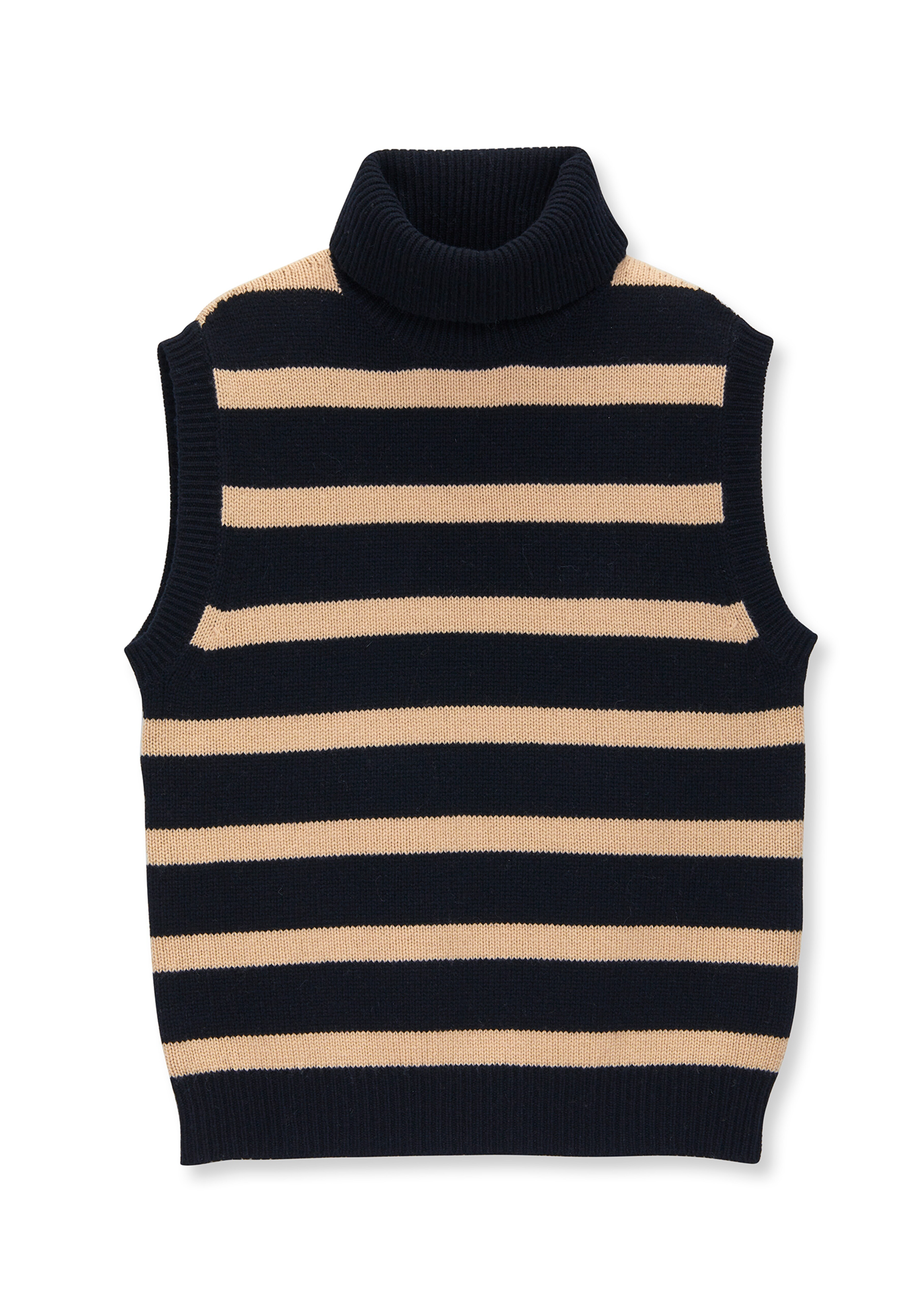 Pull col roulé sans manches