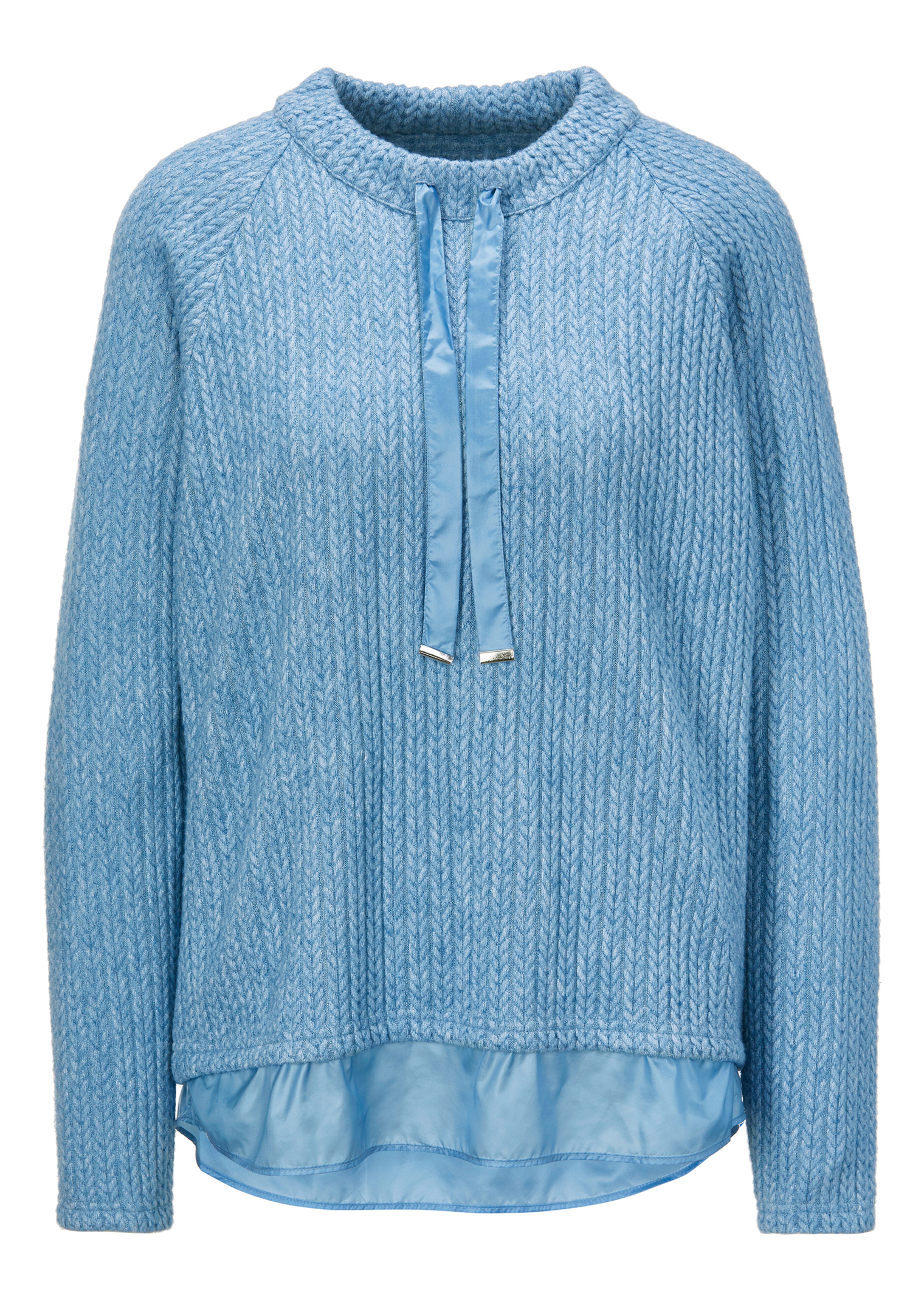Sweatshirt in Strickoptik