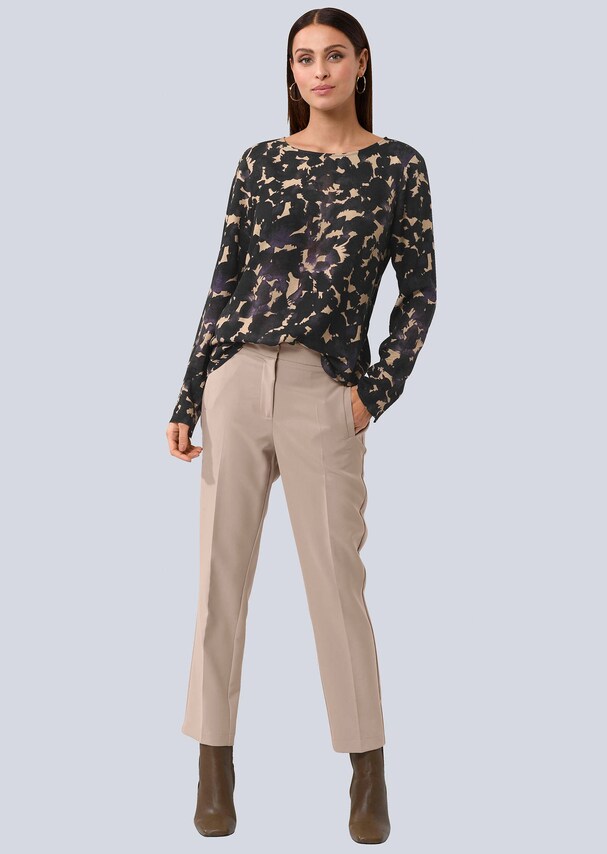 Bluse im modischen Allover Print 1