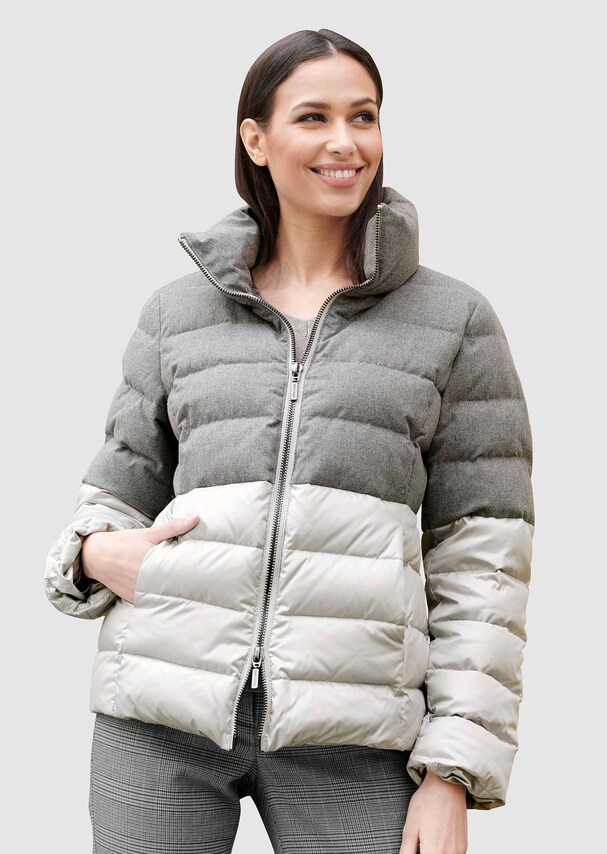 Jacke im Colourblocking-Dessin