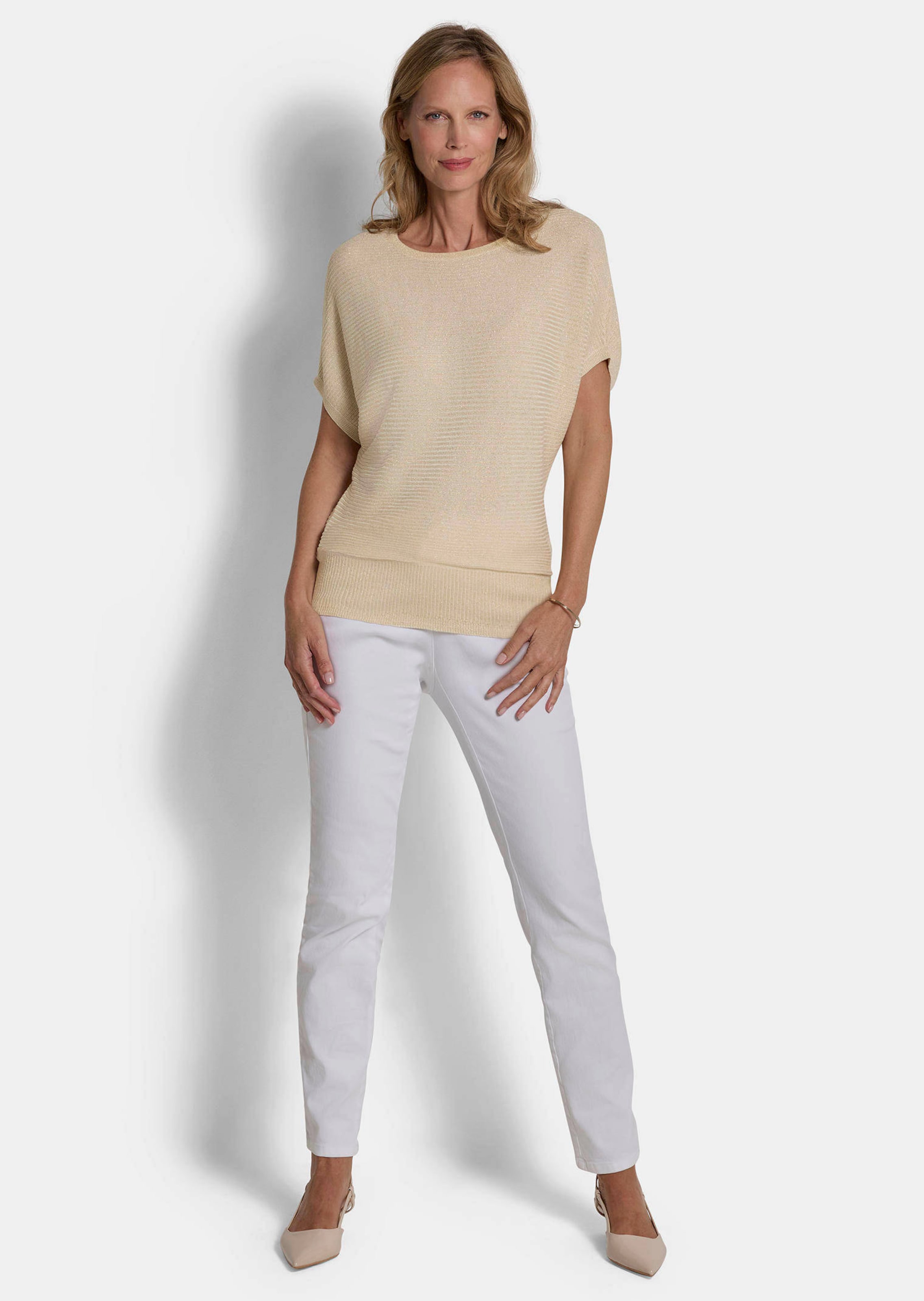 Pull en tricot raffiné avec fil brillant