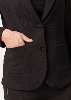 Jerseyblazer aus Strukturware mit Taschen thumbnail 4