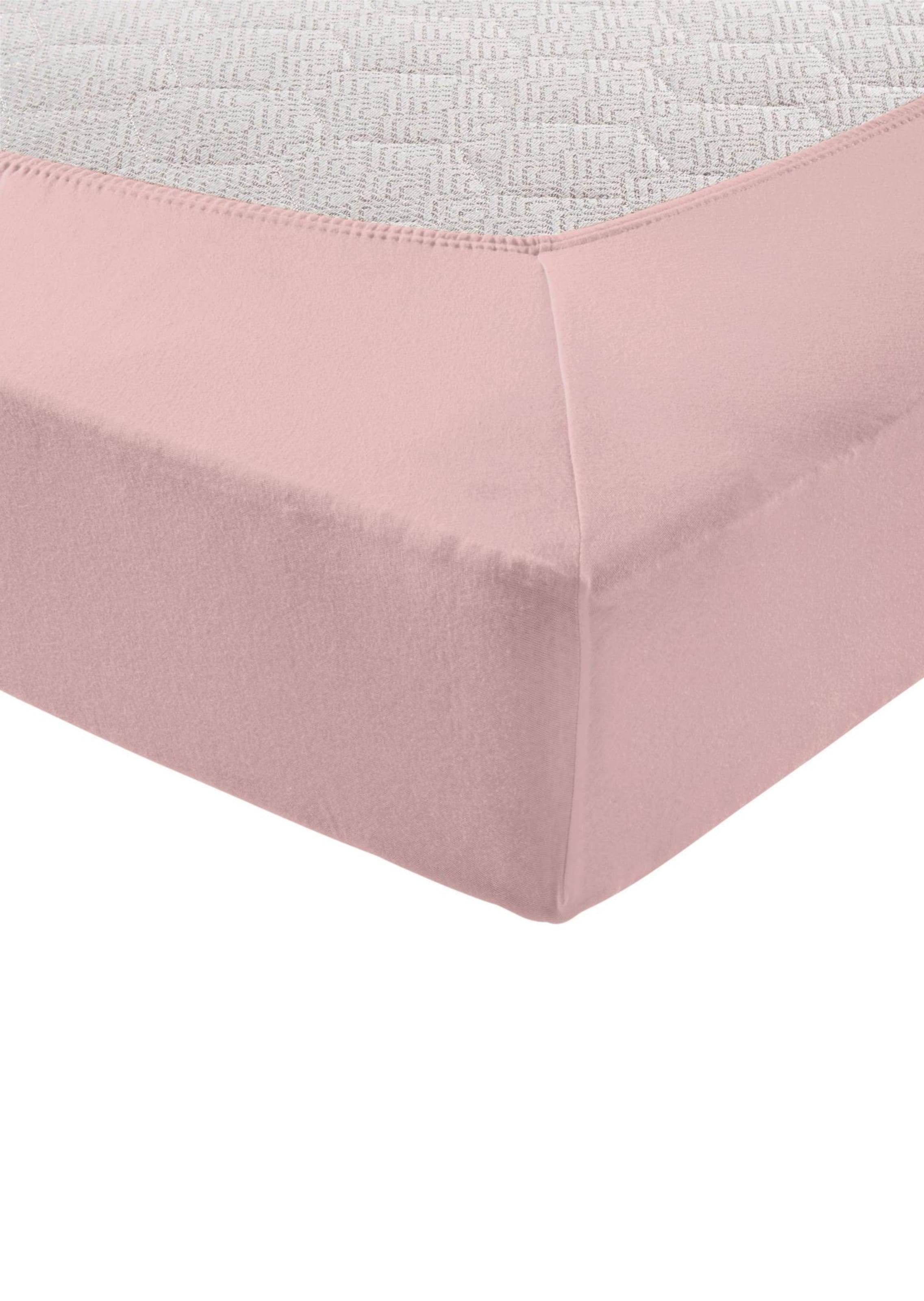 Drap-housse en jersey - vieux rosé - Gr. 140-160 x 200 cm de Goldner Fashion