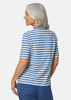 Striped top with short sleeves thumbnail 4