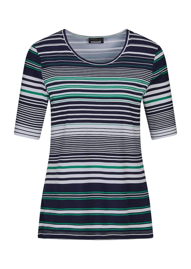 T-shirt avec motif à rayures marin