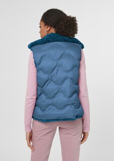 Gilet matelassé réversible un côté peluche et un côté nylon thumbnail 3