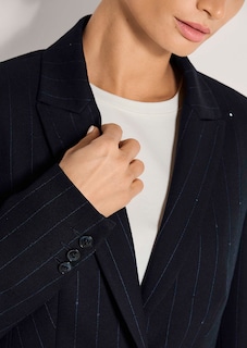 Nadelstreifenblazer mit Pailletten thumbnail 5