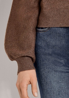 Feinstrickpullover mit Ballonärmeln thumbnail 5