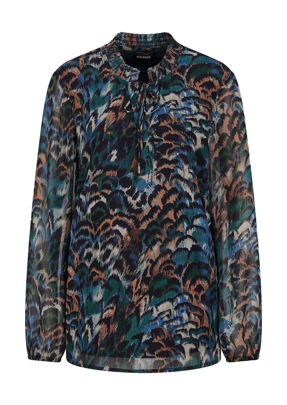 Druckbluse aus Chiffon