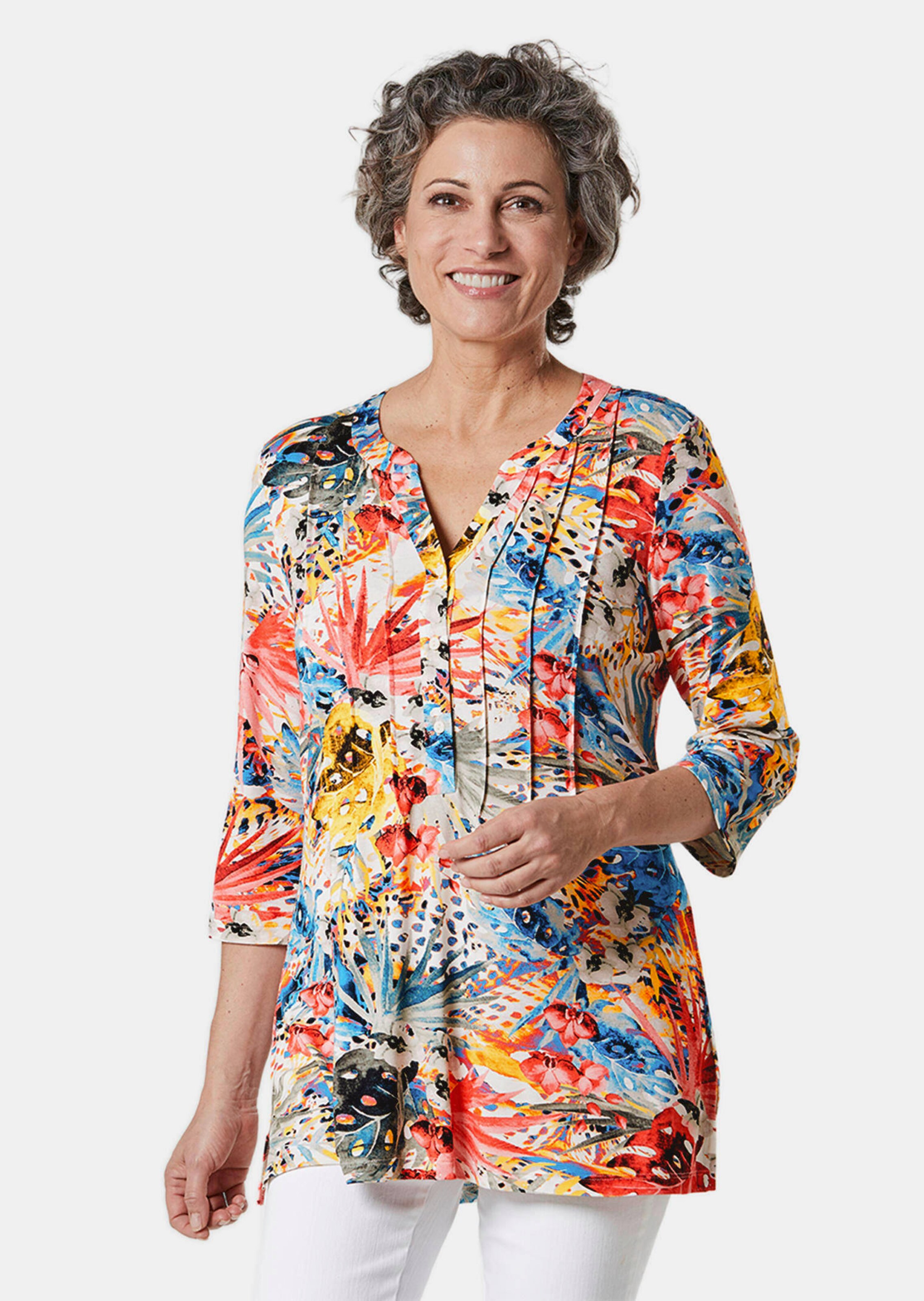 Figuurvriendelijk gedessineerd tuniekshirt
