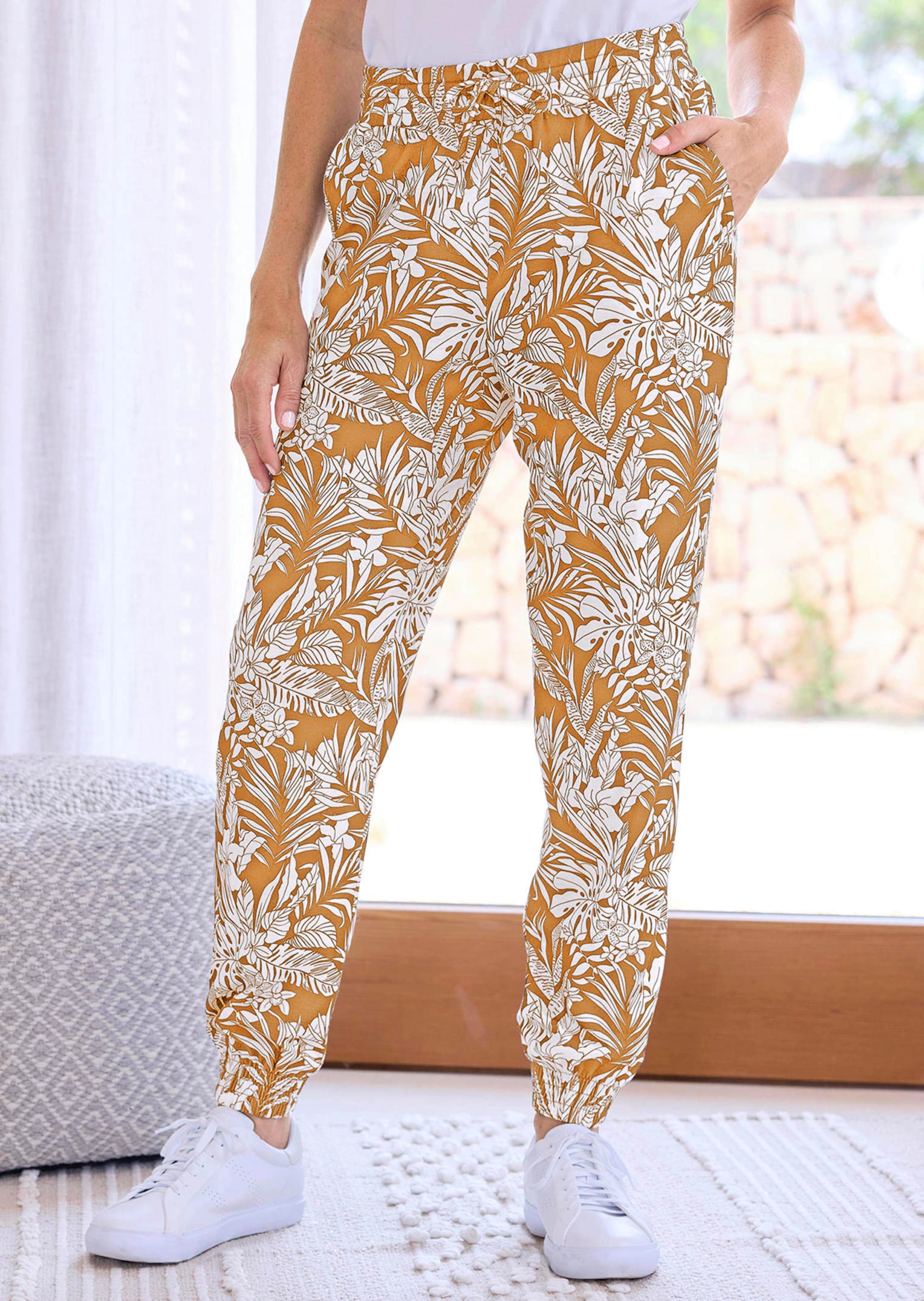 Bequeme Freizeithose mit Schlupfbund und Taschen