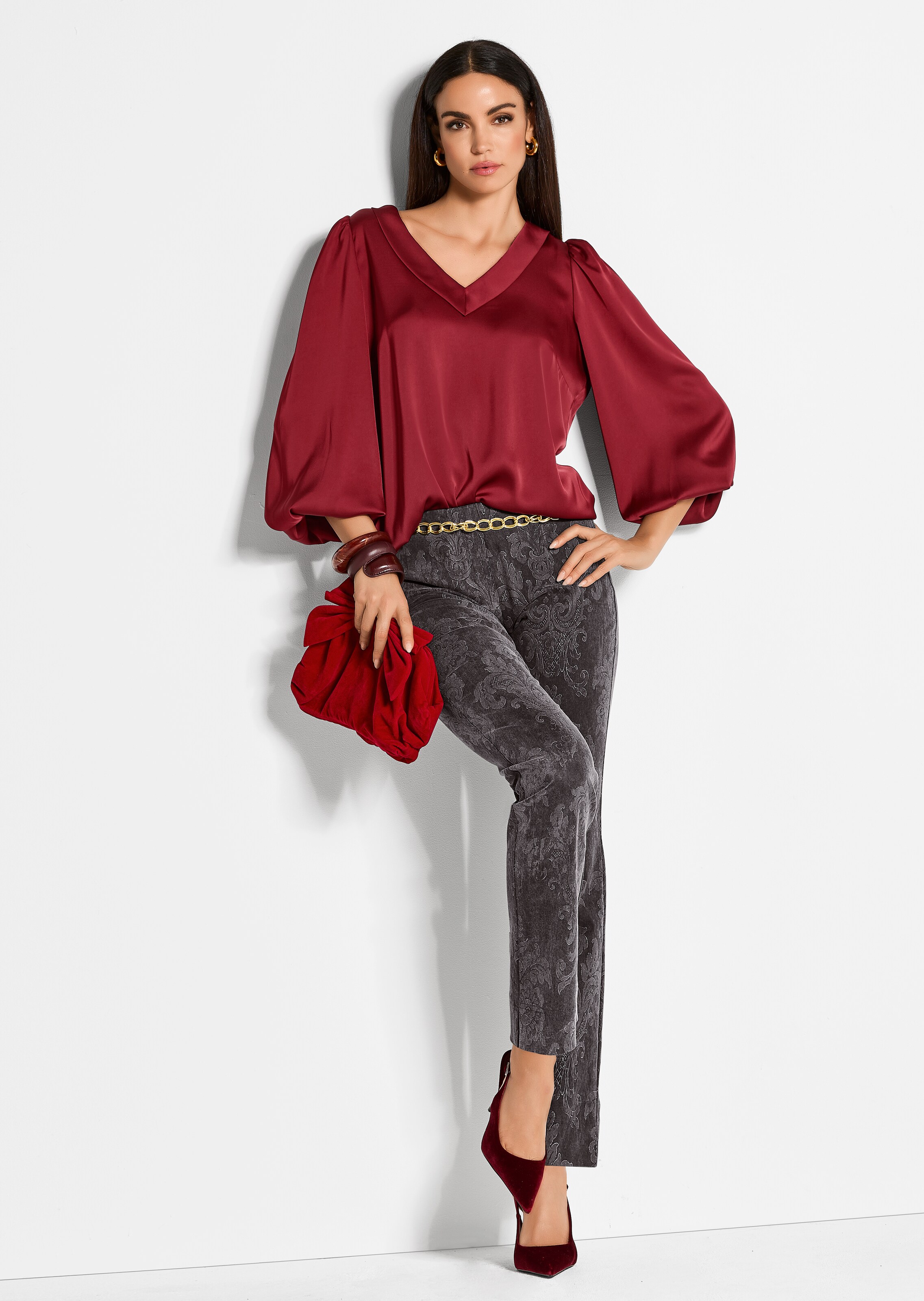 Schlupfhose mit Glanz-Effekt