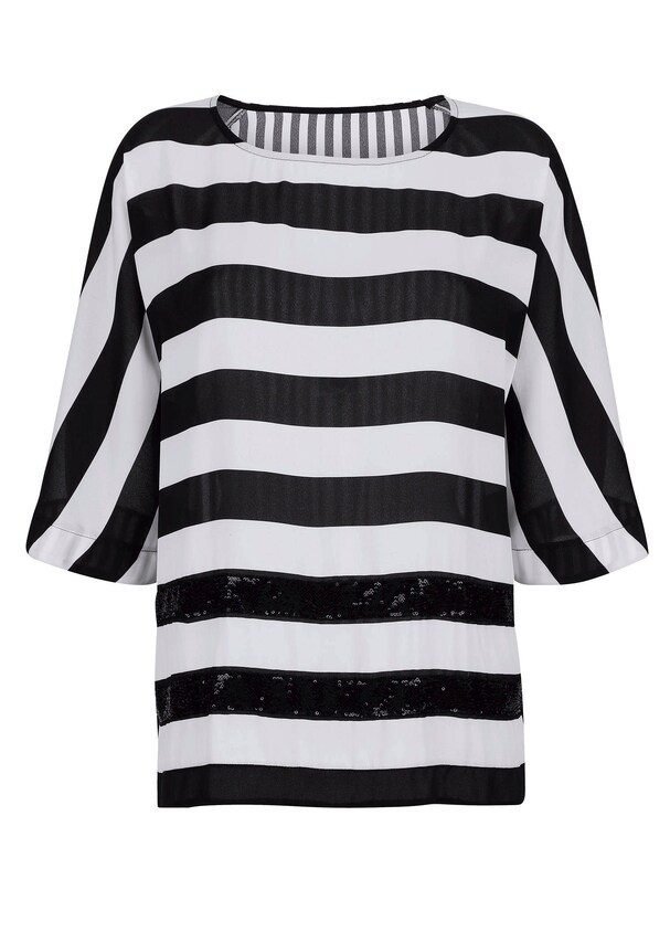 Bluse mit Paillettenbesatz 5
