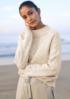 Stehkragenpullover mit Glanz-Effekt thumbnail 7