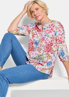 Pflegeleichte Bluse mit Blumenmuster thumbnail 4