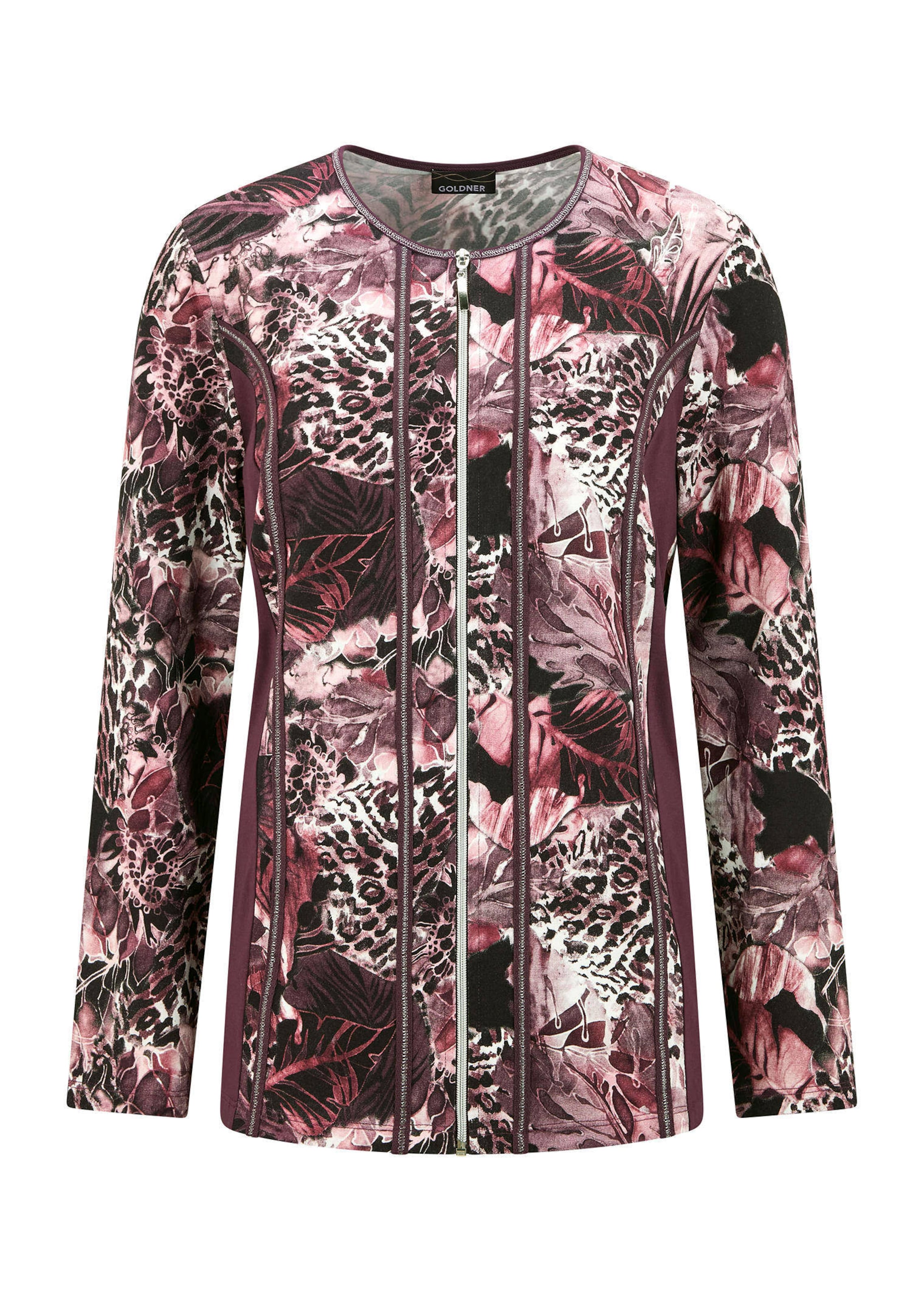 Taillierte Shirtjacke aus Viskose-Jersey