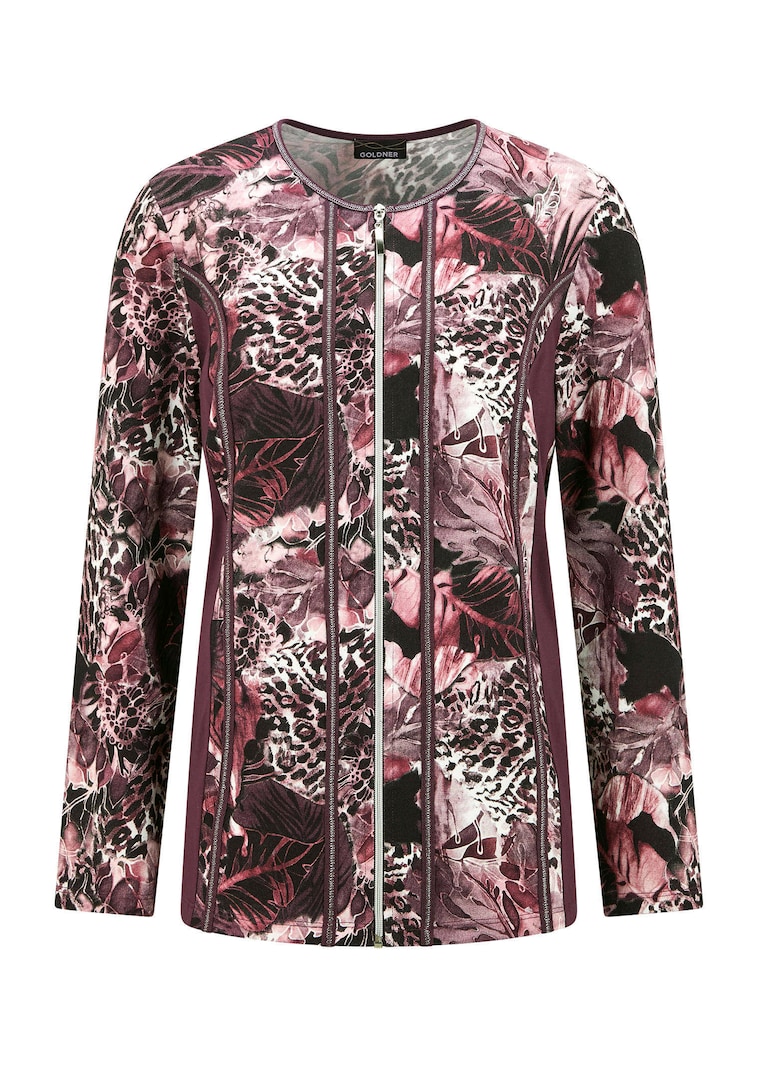 Tyköistuva paitatakki viskoosijerseystä.