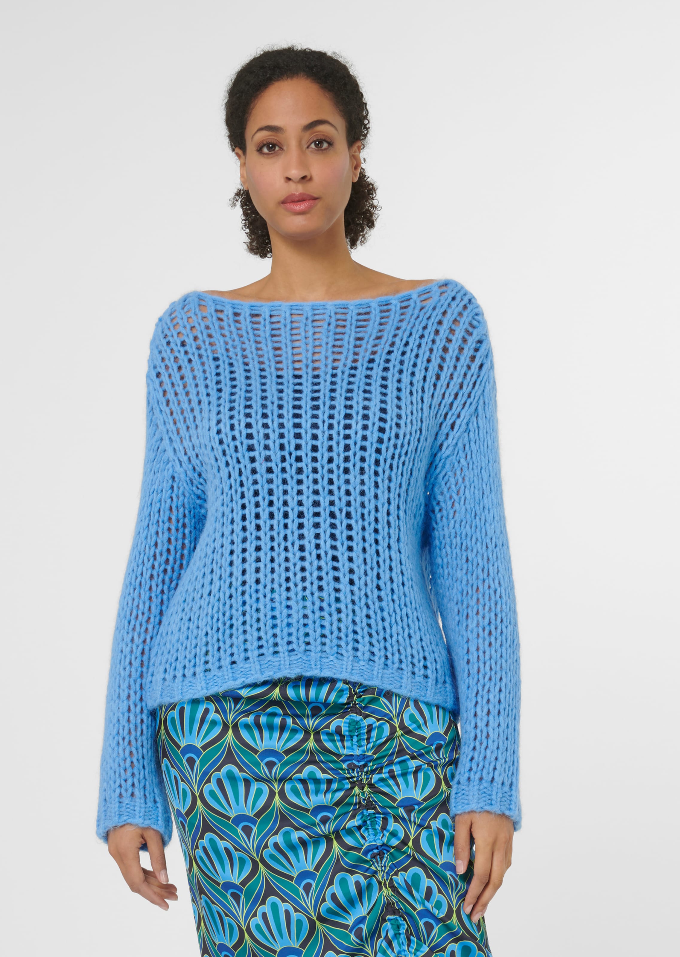 Grobstrick-Pullover im Boxy-Style