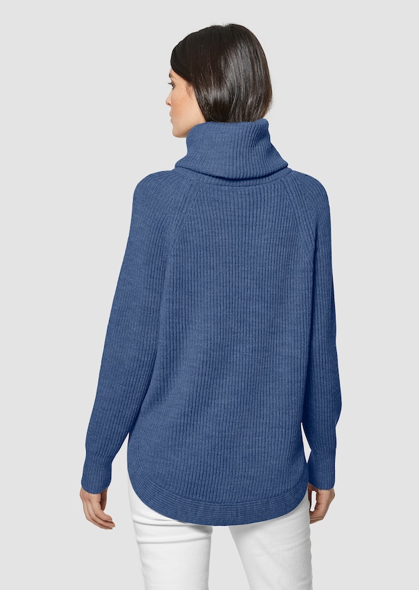 Capuchon-Pullover in Rippstrick 2