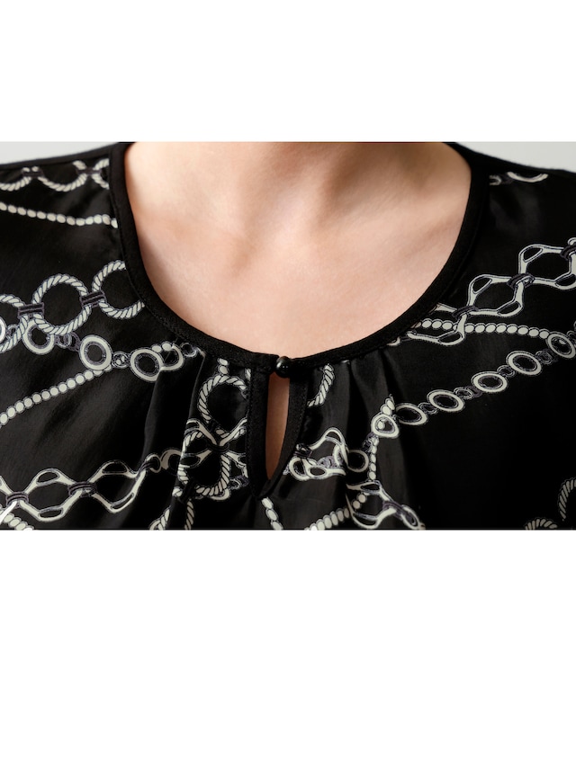 Blusenshirt mit Kettendruck 4