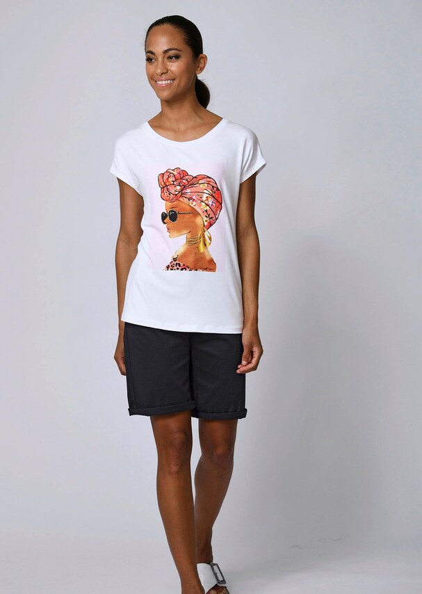 Shirt mit modischem Druck im Vorderteil 1