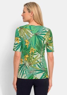 Comfortabel shirt met een tropisch dessin thumbnail 3