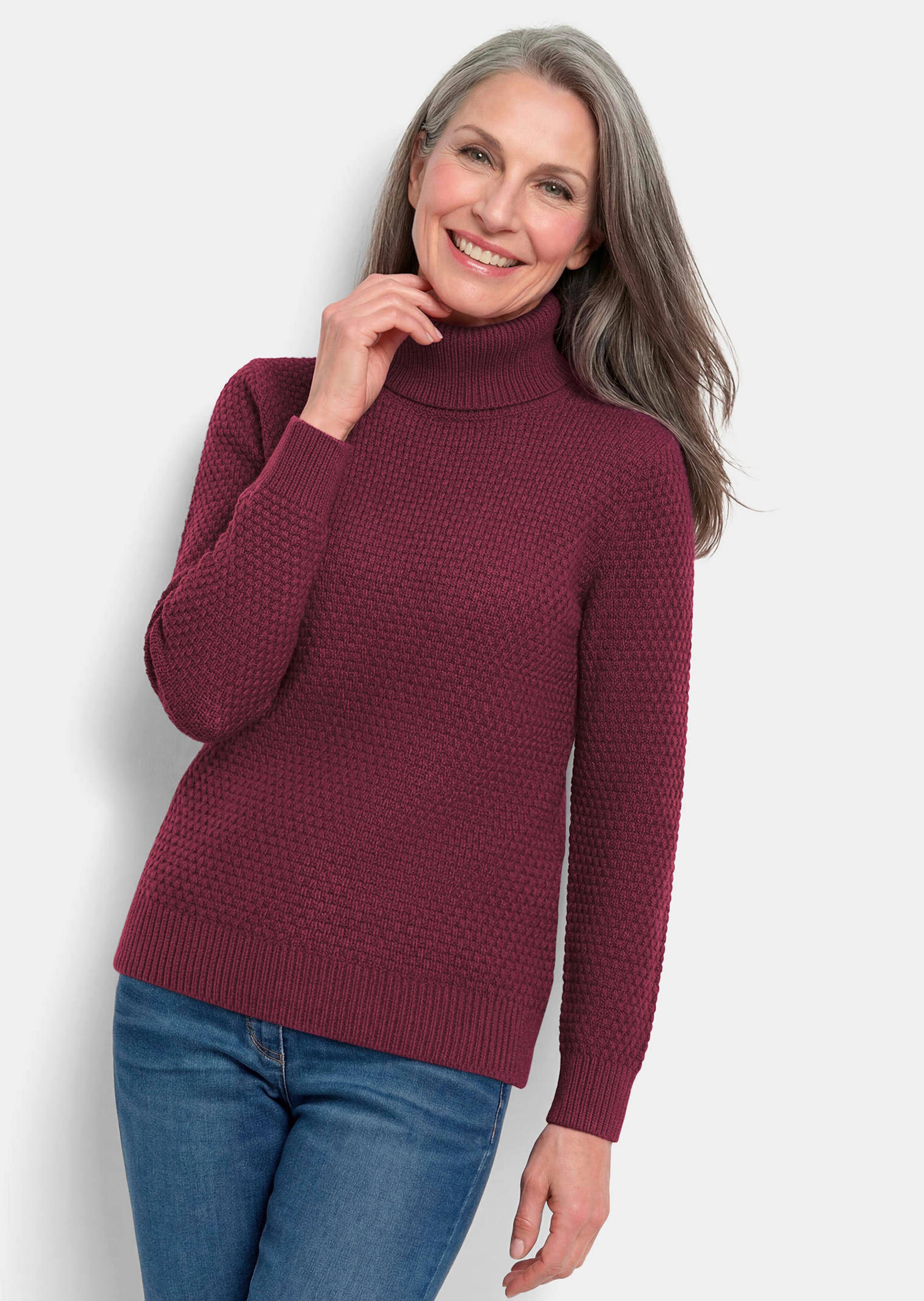 Warmer Strickpullover mit Rollkragen