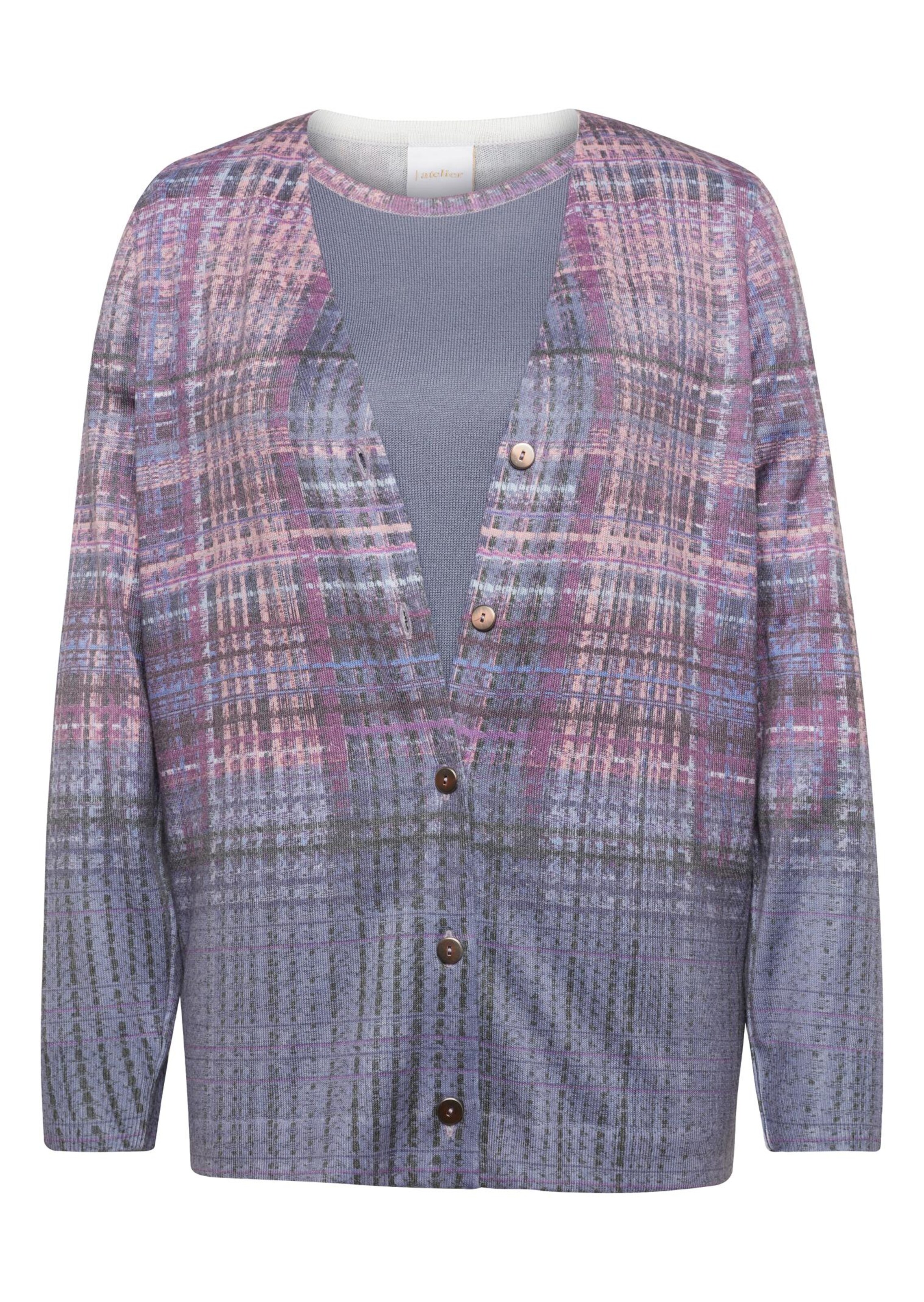 Tricot 2 pièces - lilas / gris / à motifs - Gr. 46 de Goldner Fashion