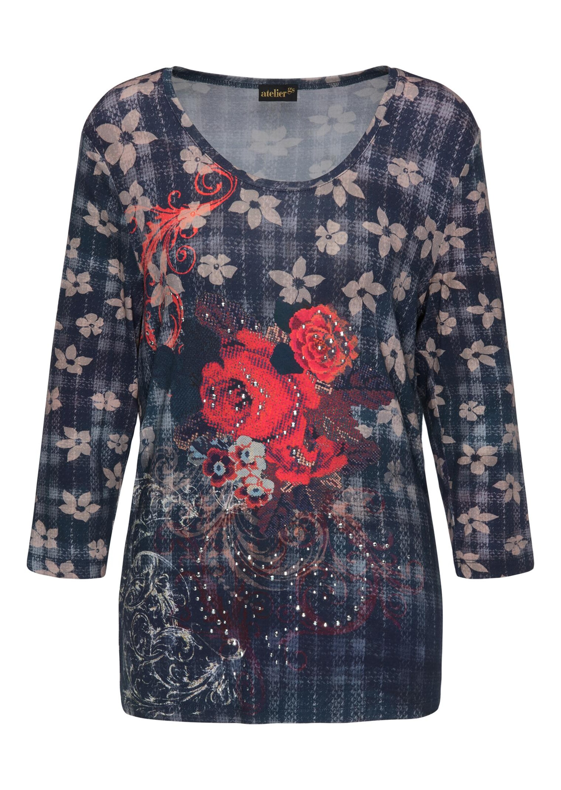 T-shirt imprimé - multicolore - Gr. 44 de Goldner Fashion