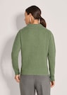 Schimmernder Pullover mit Polo-Kragen thumbnail 3