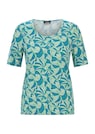 Shirt van viscose met bladerdessin thumbnail 6