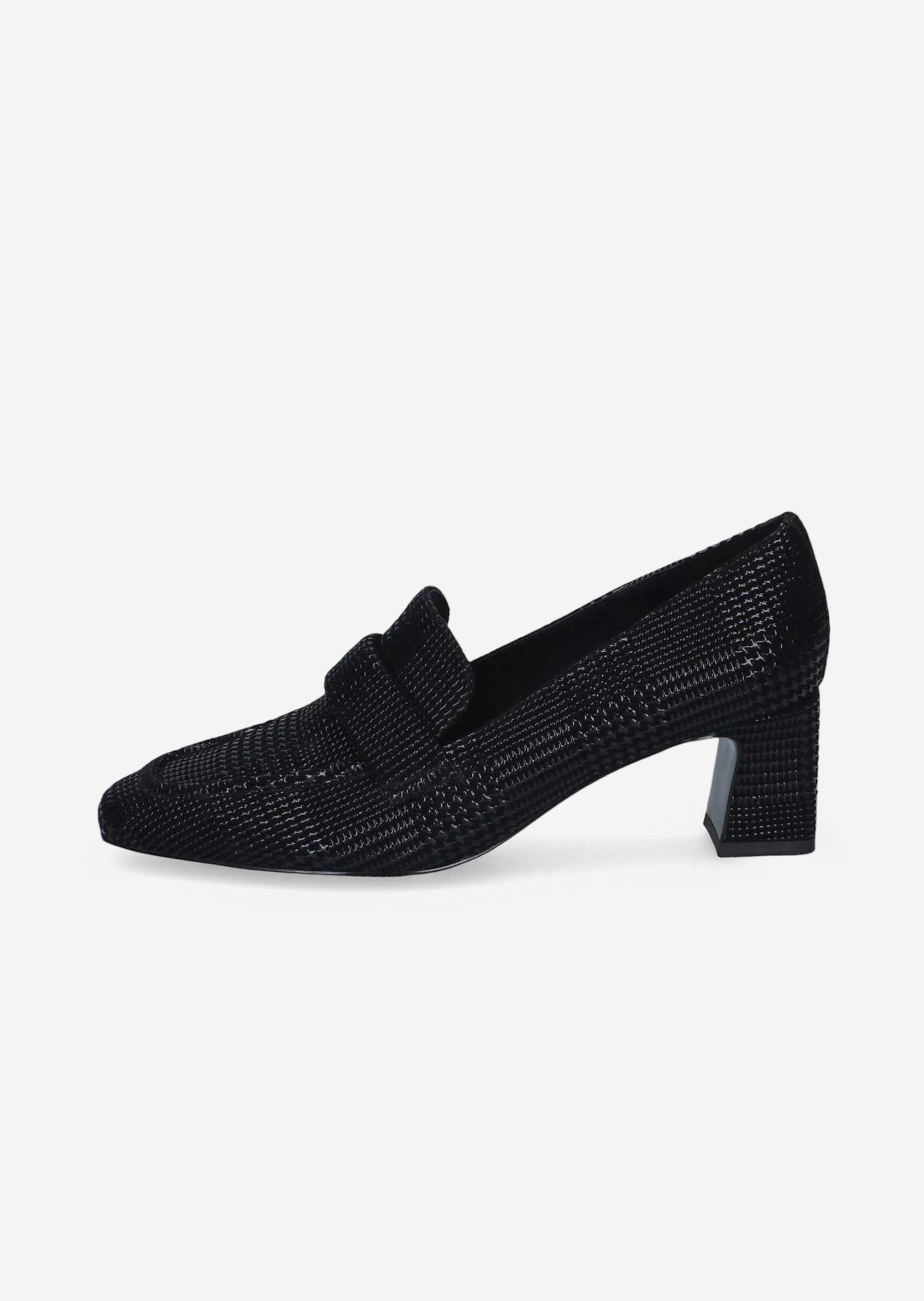 Escarpins en cuir à talon carré