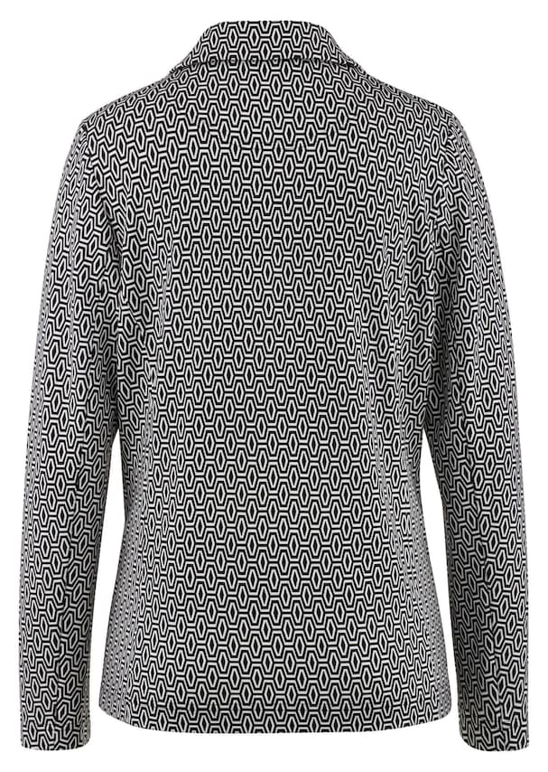 Blazer mit grafischem Print 6