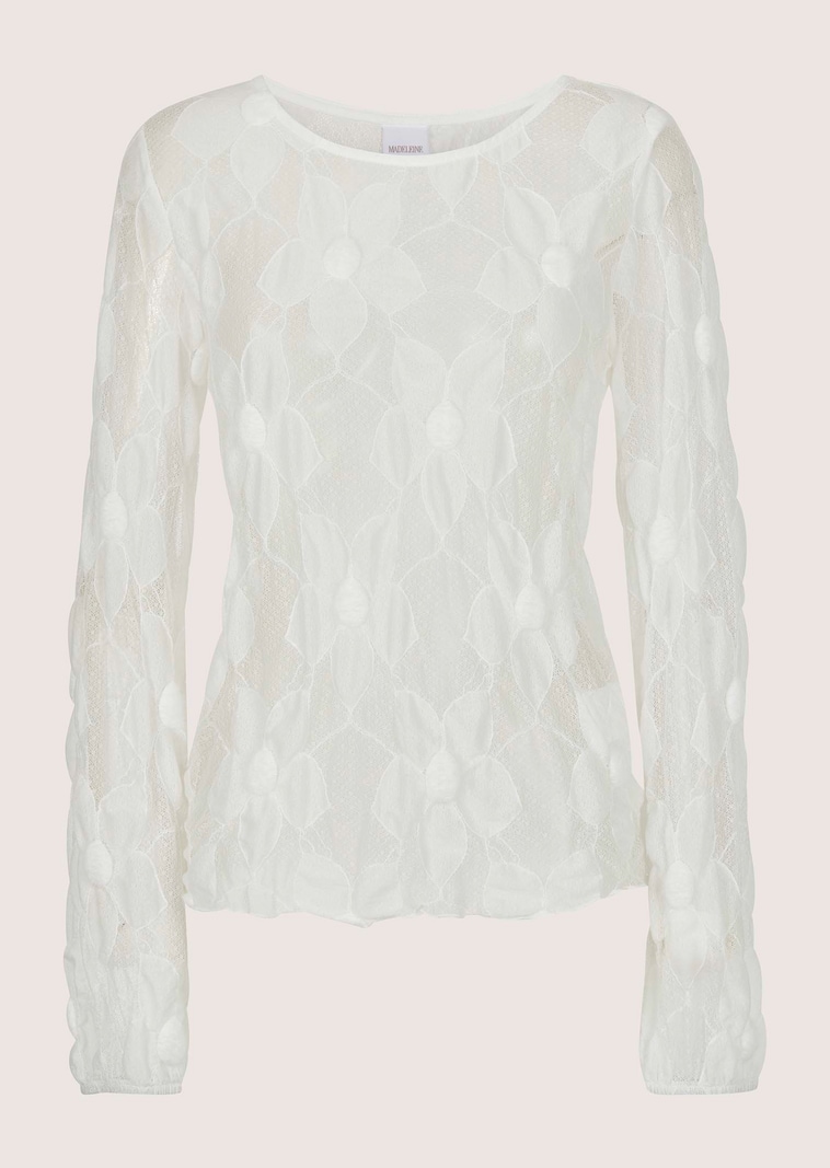Transparentes Spitzenshirt