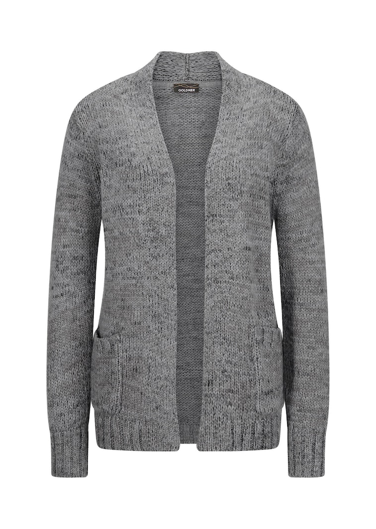 Veste en tricot avec poches plaquées