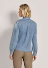Jeansbluse mit floraler Stickerei thumbnail 3