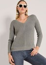 Pull manches longues col V thumbnail 4