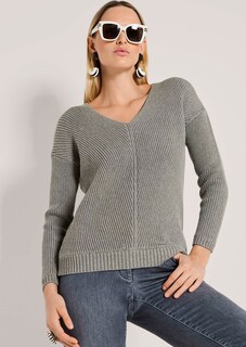 Pull manches longues col V thumbnail 4