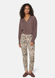 Schlanke Stretch-Hose mit Ethno-Print thumbnail 2