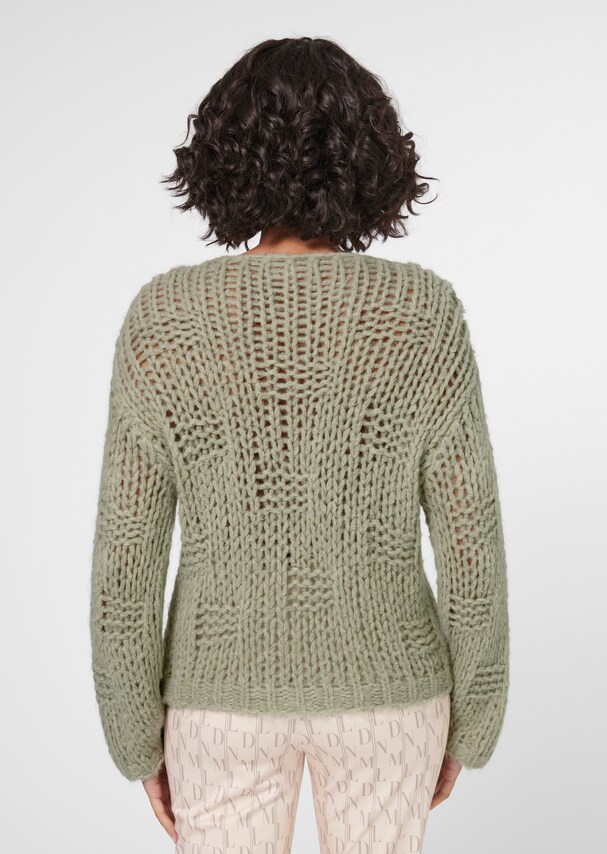 Chunky knit jumper with bateau neckline 2