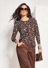 Feine Strickjacke mit Blumenprint thumbnail 7