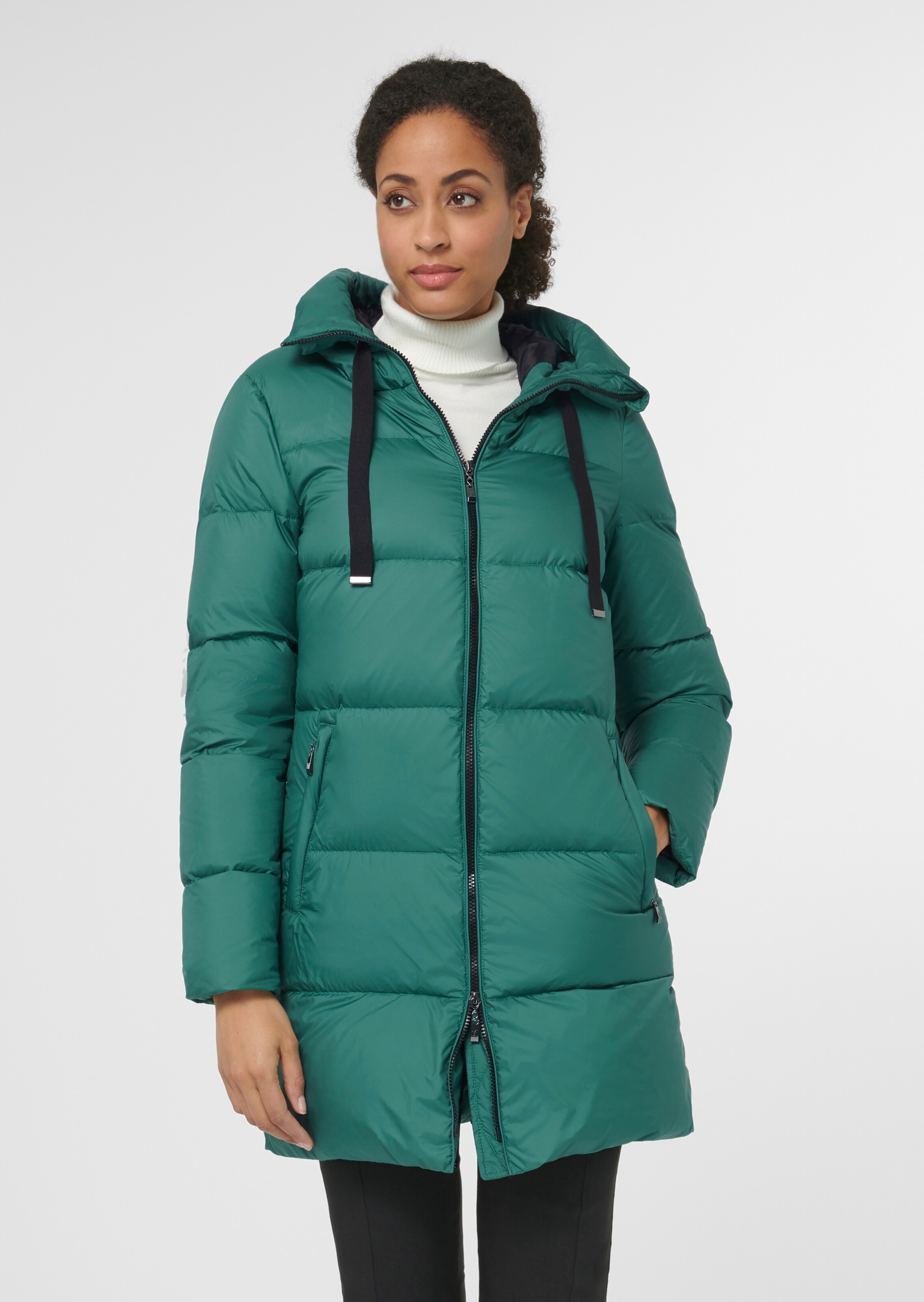 Lange Daunenjacke