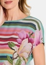 Blouseshirt met strepen en bloemen thumbnail 5