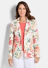 Floraler Blazer aus Waffel-Jersey thumbnail 1