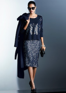 Rundhals-Pullover mit Glanz-Effekt thumbnail 7